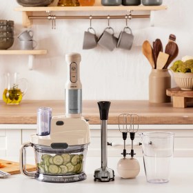 Resim Karaca Mastermaid Prosteel 2000W Mutfak Robotu Soft Cream 