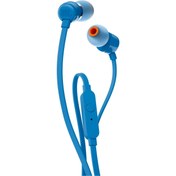 Resim JBL T110 MİKROFONLU KULAKİÇİ KULAKLIK MAVİ 