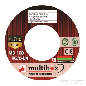 Resim Multibox MB 100 RG6-U4 Anten Kablo 