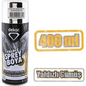 Resim Dekor Akrilik Sprey Boya Alüminyum Yaldız Gümüş 400 ml Tasarım Metal Ahşap Plastik Yüzey Boyama 