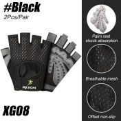 Resim Liangduo Shop XG08-SIYAH Tarzı Xl Boyutu Hava Spor Salonu Egzersiz Eldiveni Erkek Kadın Nefes Bisiklet Eldiveni Fitness Eğitimi Halter Asılı Çekme Ups Tırmanma (Yurt Dışından) 