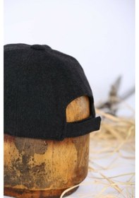 Resim Füme Kışlık Kaşe Beyzbol Şapka Kep 