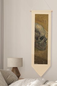 Resim Van Gogh Duvar Halısı, Sanat Serisi Dekor, 100cm Kanvas Flama Askılı Duvar Örtüsü NO:760 - Renkli - 1 / 30 x 100 