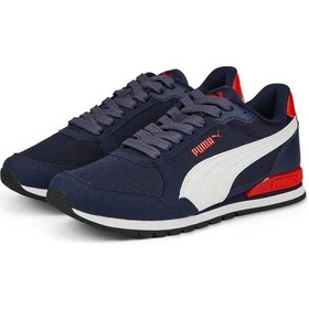 Resim Puma 385510 09 St Runner V3 Mesh Jr Lacivert-beyaz-kırmızı Kadın Lacivert 
