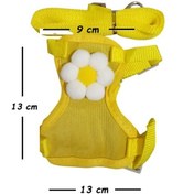Resim Aquahome Sarı Elegant Figürlü Kedi Göğüs Tasması Small 
