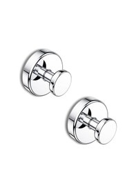 Resim Duş İçin Vakumlu Kancalar, Banyo Pencere Cam Kapı Duvar İçin Çıkarılabilir Havlu Kancaları, Asmak İçin Bornoz Lifi Kancası - 2 Paket, Krom 