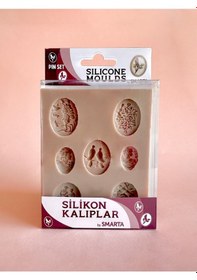 Resim Smarta Silikon Epoksi Ve Polimer Kil Kalıbı Jewelry Set 