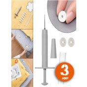 Resim Yorgan Kılıfı Sabitleme Seti, 3'lü, Beyaz, Pratik ve Konforlu Kullanım 