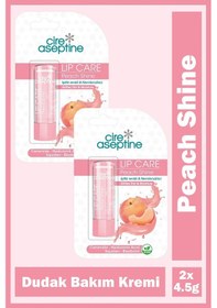 Resim Cire Aseptine Lip Care Peach Shine Renkli Dudak Bakım Kremi 4,5 Gr 2 Adet 