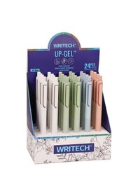 Resim Wrıtech W-0154 Up 0,5mm Mavi Jel Kalem - 24'lü Set Ahşap 