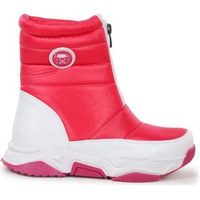 Resim Kiko Kids Sumo Fermuarlı Kız Çocuk Kar Botu Fuşya - Pembe Fuşya - Pembe 