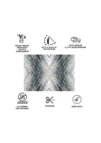 Resim Tink Kendinden Yapışkanlı Çizgili Gri Desenli Pvc Panel 41x62 Cm 