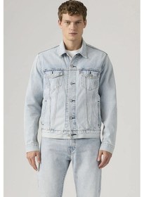 Resim Levi's Erkek Mavi Trucker Kot Ceket- 72334-0775 Açık Mavi 