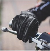 Resim Motosiklet Koyun Derisi Eldivenleri, Dokunmatik Ekran Uyumlu, Uv Korumalı Motosiklet Eldivenleri 