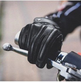 Resim Motosiklet Koyun Derisi Eldivenleri, Dokunmatik Ekran Uyumlu, Uv Korumalı Motosiklet Eldivenleri 