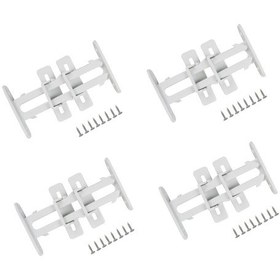 Resim 4 Adet Bebek Çocuk Koruma Kilidi - Dolap Çekmece Kilidi Sürgülü Kilit 