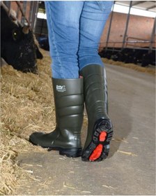 Resim Pollyboot Galaxy VEGA O4 Koyu Haki Çeliksiz Poliüretan Çizme - 42 