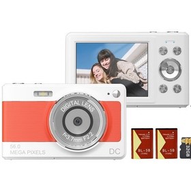 Resim Lemestar 56mp 1080p Çocuklar İçin Dijital Fotoğraf Makinesi - 8x Zoom, Otomatik Odaklama, 32gb Hafıza Kartı Dahil 
