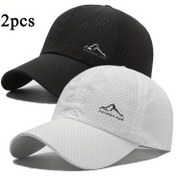 Resim 2 adet Spor Polyester Beyzbol Şapkası, Kar Dağı Baskılı, Çabuk Kuruyan, Yeni, İlkbahar ve Yaz Boş Zaman, Erkek Modası Trendi, Ördek Şapkası, Kadın Günlük Açık Hava Spor Şapkası, Açık Hava Sporları İçin Sevgi Aşıklarını Gönderme ile 