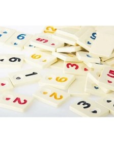 Resim Eser Yetişkin Orta Boy Sedef Ağaç Okey Takımı ( Lisinya ) 