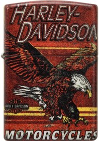 Resim Zippo Harley Davidson Bald Eagle Dizayn Çakmak 
