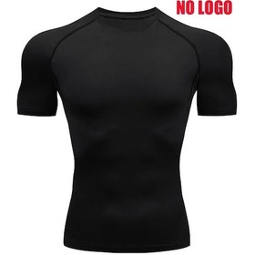 Resim Jason Rain Trailerkek Sıkıştırma Kısa Kollu Tişört - Koşu, Antrenman Ve Vücut Geliştirme İçin Nefes Alabilir Spor Giyimkırmızı Kirmizi 