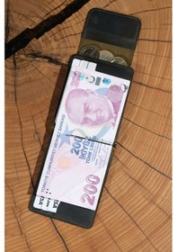 Resim Lenax Leather Milano Hakiki Deri Cüzdan Kartlık Nakit Para Klipsli Bozuk Para Cepli Erkek Cüzdan Haki 