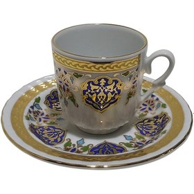 Resim Armada Çini Ar 678 Altın Yaldızlı Madalyon 6 Lı Fincan Takımı 