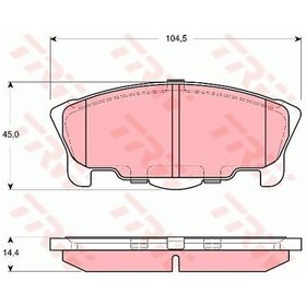 Resim TRW GDB3320 Fren Balatası Ön Move 96-02 0.8 