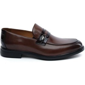 Resim 64705 Kahverengi Hakiki Deri Loafer Ayakkabı Kahverengi 
