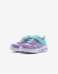 Resim Skechers Skechers Sola Glow - Ombre Deluxe Küçük Kız Çocuk Mavi Işıklı Spor Ayakkabı 303714n Tqlv Mavi 