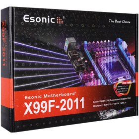 Resim Esonic Boxd X99F-2011EK Intel Socket 2011-v3 Xeon E5 DDR4 DIMMs slots, MAX.64GB Intel H81 X99 Chipset Anakart 