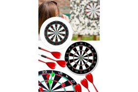 Resim Munico Asılabilir Dart Çelik Uçlu Dart Kaliteli Profesyonel Kalın Duvara Spor Seti Boy Seti Büyük Portatif 