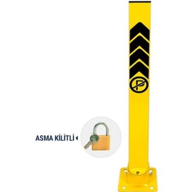 Resim Kilitli Otopark Direği 60 Cm, Park Bariyeri (Asma Kilit Dahil) (534231693) 
