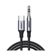 Resim Ugreen Tip C 3.5 MM Stereo Kulaklık Dönüştürücü AUX Kablo 1 Metre 