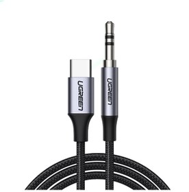 Resim Ugreen Tip C 3.5 MM Stereo Kulaklık Dönüştürücü AUX Kablo 1 Metre 