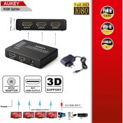 Resim Daytona Aukey HA-H02 Full Hd 4K / 3D 1 Giriş 4 Çıkışlı HDMI Splitter (Sinyal Çoğaltıcı) 