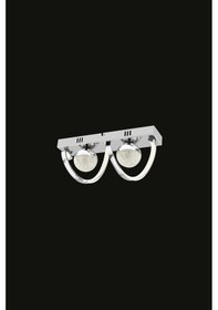 Resim Yakut 2 Toplu Modern Plafonyer Led Avize Krom 