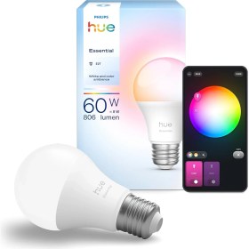 Resim Hue 8W E27 806 Lumen Renkli Akıllı Ampul A60 