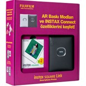 Resim Instax Square Link Yeşil Akıllı Telefon Yazıcısı Bundle Box 