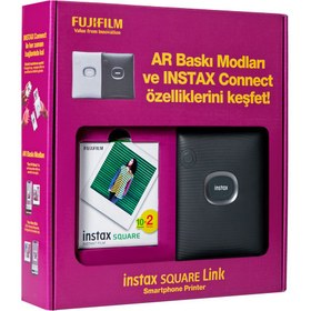 Resim Instax Square Link Yeşil Akıllı Telefon Yazıcısı Bundle Box 