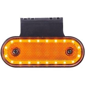 Resim Oval Lamba 20 Ledli Braketli 12-24V Sari 504632285 