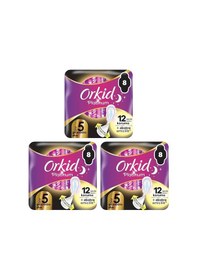 Resim Orkid Platinum Gece Ekstra Plus Boy 5 8 Adet Hijyenik Ped 3lü Paket 