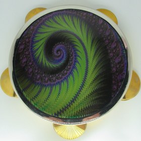 Resim Tef Tambourine Riq Marine W / Cymbals 