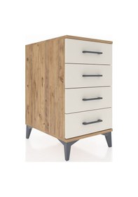 Resim Kronos Komodin 4 Çekmeceli 44x59x80 Çam-aytaşı Çam 