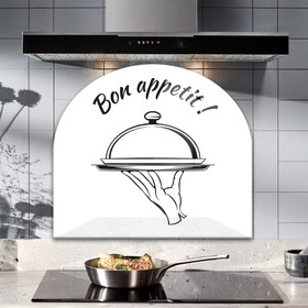 Resim Decorita Cam Ocak Arkası Koruyucu|Oval Şekilli|Bon Appetit-Servis 