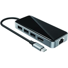 Resim 10 in 1 Type C Çevirici Gigabit Rj45 4k Hdmi 5* Usb 3.0 Airsky