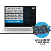 Resim Gigabyte Aero 16 BSF i7-13700H 16GB DDR5 1TB SSD RTX4070-8GB 16'' UHD+ 60Hz Windows 11 Home Taşınabilir Bilgisayar 
