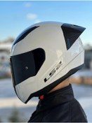 Resim LS2 Rapid 2 Race Beyaz Kask 