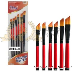 Resim İzmir Fırça Hobi Boyası Fırça Seti Cunda - 6 Parça 